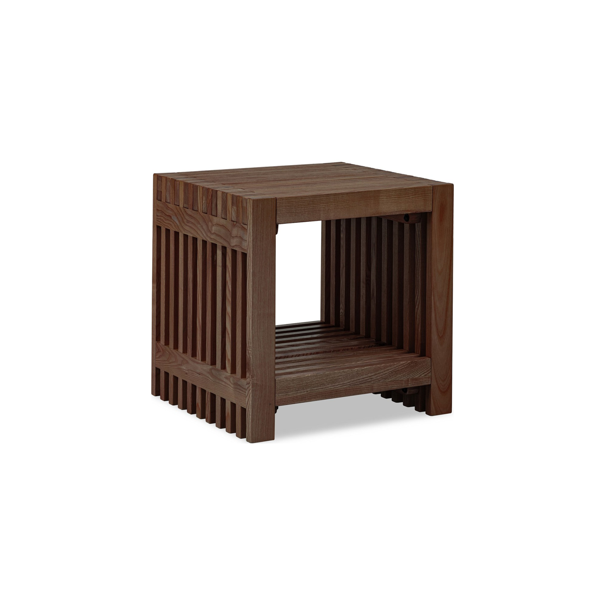 Finnian Side Table, Dark Brown Wood