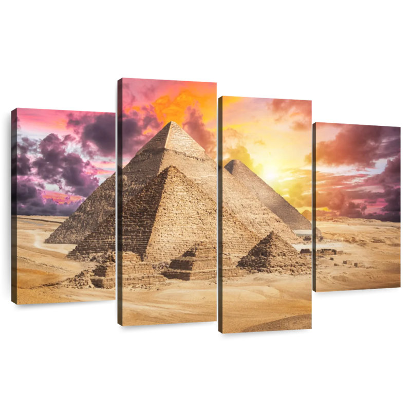 Adella Giza Pyramids Sunset Sky, 48" H x 75" W