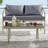 All-Weather Wicker & Glass Outdoor Patio Coffee Table 2-Person 42 in. - Durable Modern Weather-Resistant & Weatherproof Mixed-Material Seating Accessory for Porch & Patio