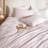 LIFETOWN Striped Duvet Cover Set 100% Washed Cotton Material Soft Linen Feel 3 Pieces Bedding Set-121598534-121598530