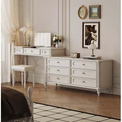 Commode rétro en bois massif simple