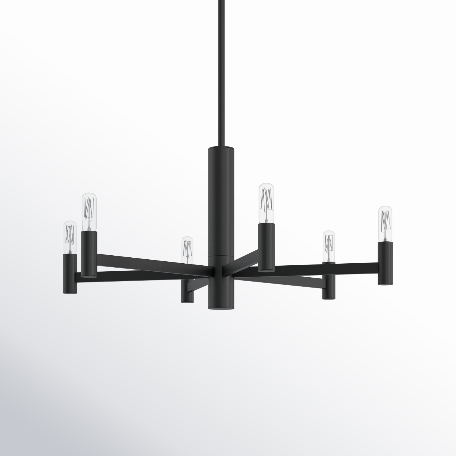 Ilene 6 - Light Dimmable Chandelier, Black