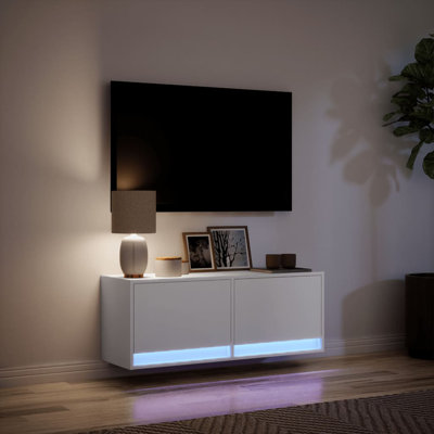 Vidaxl TV Wall Cabinet with LED Lighting 31 x 38cm
