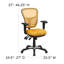 Mid-Back Mesh Multifunction Executive Swivel Ergonomic Office Chair with Adjustable Arms-1538312317