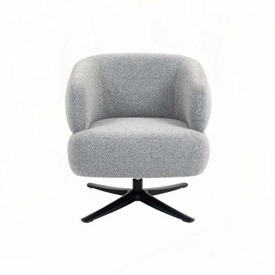 Chaise d'appoint pivotante rembourrée