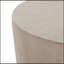 Table d'appoint ronde en U durable en forme de U avec béton résistant aux intempéries, parfaite pour la terrasse et le jardin