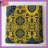 Yellow Blue Damask Quilted Bedspread All Sizes-130504824