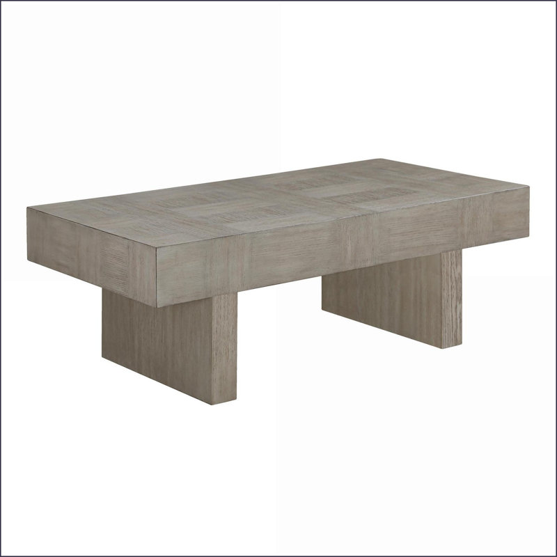 Ensemble de 3 tables basses en bois brun et gris pour le salon, style maison de campagne contemporaine, durable et amp; Assemblage facile