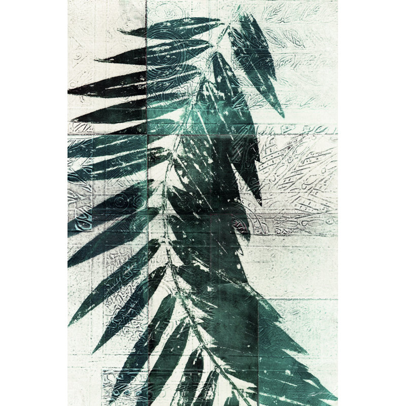 Palm Aqua I - Wrapped Canvas Art Prints, 46cm H x 30cm W x 3.8cm D