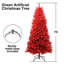 Arbre de Noël 7 pi - Arbre en PVC pur avec 1066 pointes, branches articulées pour une installation facile, support en métal stable, décoration audacieuse des Fêtes-1636644975