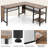 Peery L-Shaped Steel Computer Desk