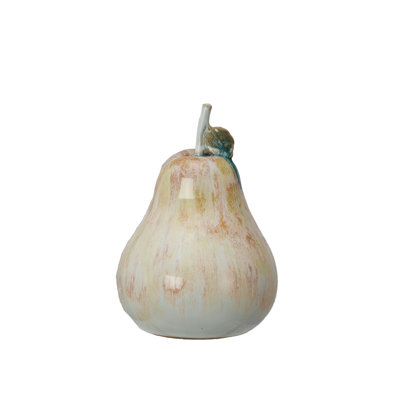 Stoneware Pear Accent Decor