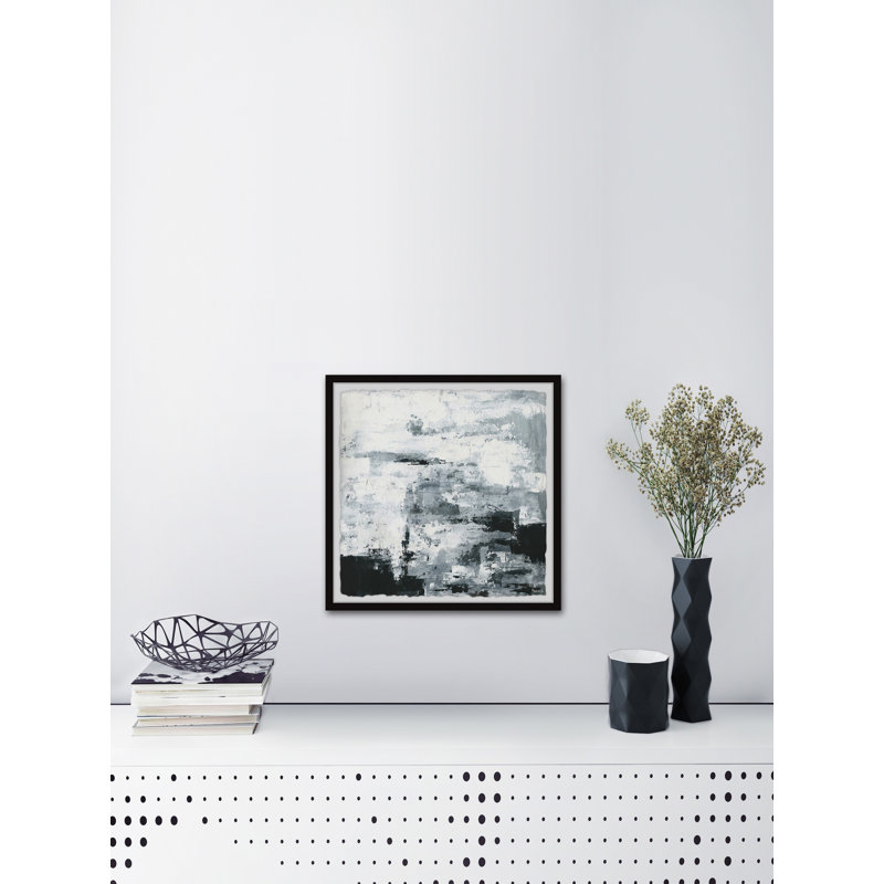 'Black And White Smudges III by Parvez Taj - Single Picture Frame Print, 41 cm H x 41 cm W