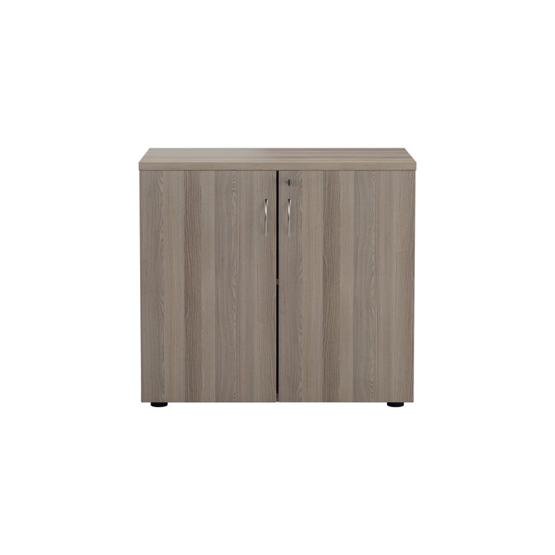 Buariki 2 -Door Storage Cabinet, Grey Oak