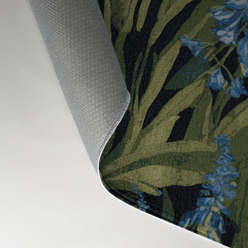 Tapis d'intérieur et d'extérieur gris Botanical, Rectangle 9 pi x 12 pi