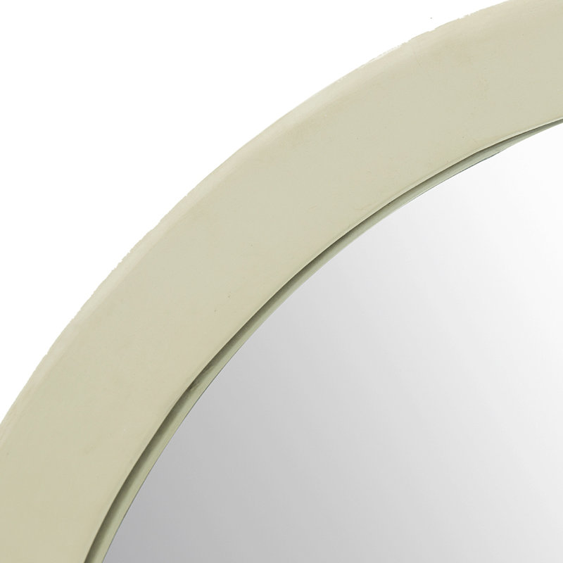 Miroir mural en bois de manguier massif - Rehaussez le décor de votre salle de bain, Beige