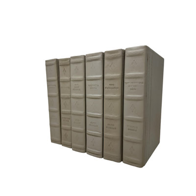 Livre décoratif fait à la main en taupe