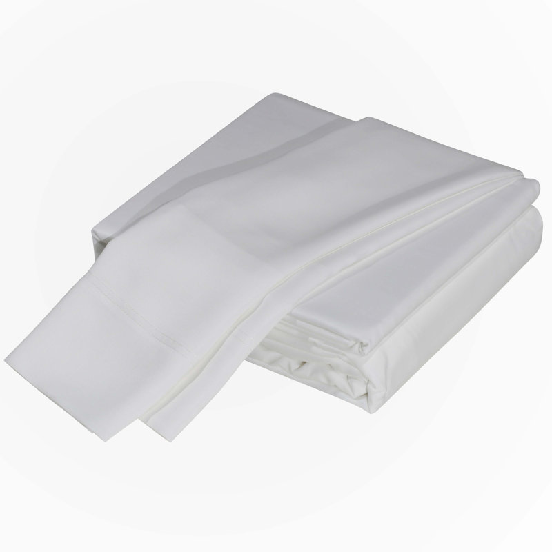 Sheet Set, Queen Sheet Set w/ 1 Fitted Sheet, 2 Pillowcases, White