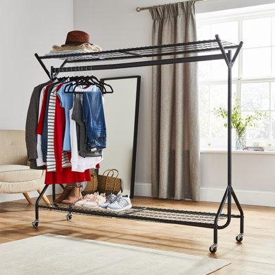 120Cm Rolling Clothes Racks