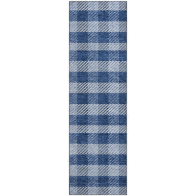Premium Machine Washable Prisco Navy Rug