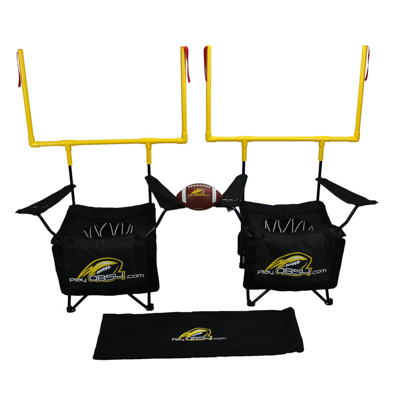 Chaise pliante en pvc nfl, Noir