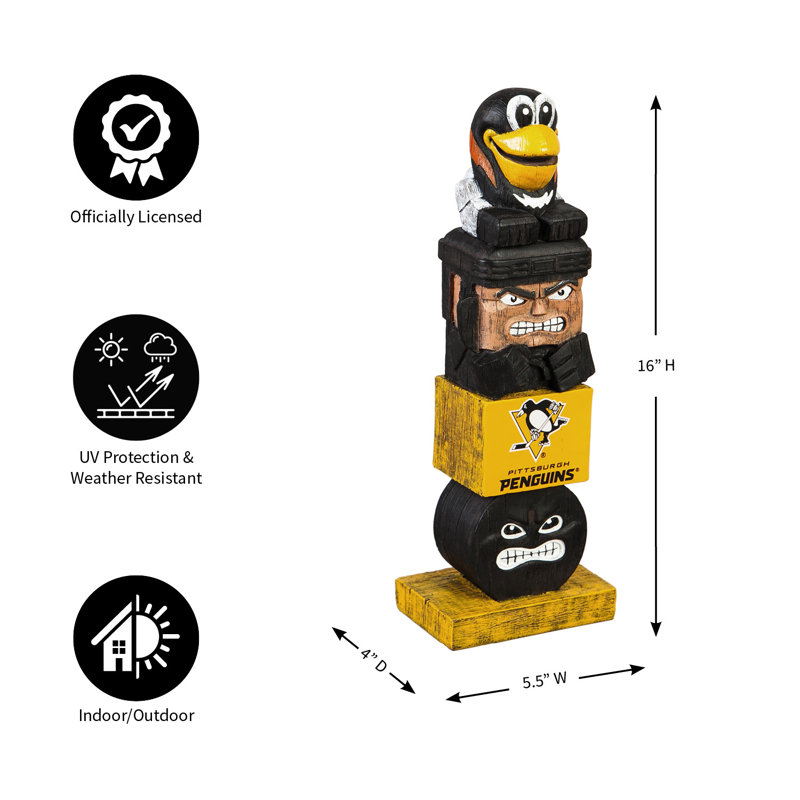 NHL Sports Weather Resistant Garden Statue, Pittsburgh Penguins