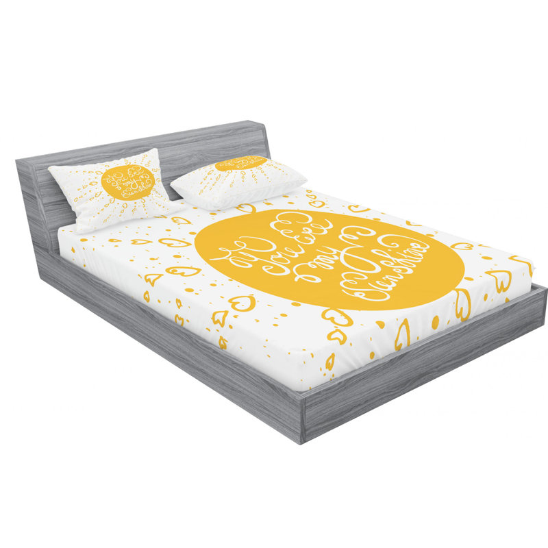 Microfiber Sheet Set, Queen Sheet Set with Fitted Sheet