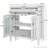30" Bathroom vanity with Ceramic Sink, Adjustable Shelf and Tip-Out Tray-116858764