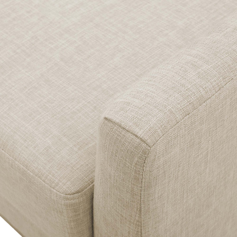 Samiya 72.39Cm Wide Polyester Armchair, Beige Polyester