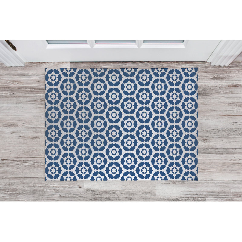 Paillasson Cleo, Bleu, L 48 po x L 72 po