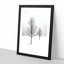Winter Trees Abstract - Picture Frame Painting Print-56738615-56738617