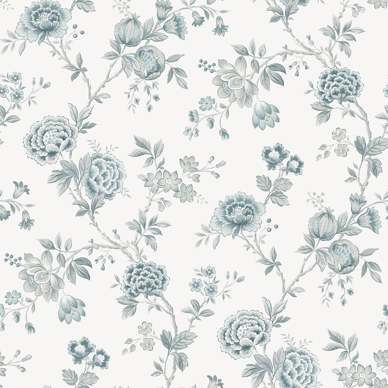 Galles Floral Roll, Teal