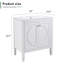 30" No Assembly Needed Bathroom Vanity With Ceramic Sink,Two Soft-Close Doors   Adjustable Shelf,Modern Farmhouse Style