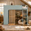 Lit mezzanine avec tablettes de rangement Leonide-133481531-133481532