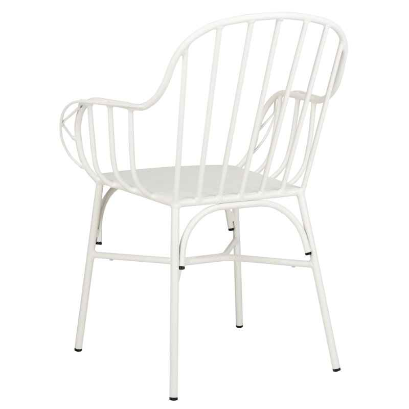 Tucker Outdoor Dining Armchair, Matte White