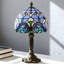 Lampe de table en verre coloré de style Tiffany