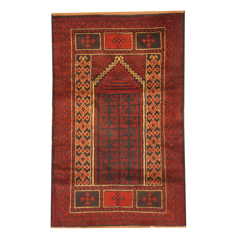 Tapis rouge / bleu marine Dakira