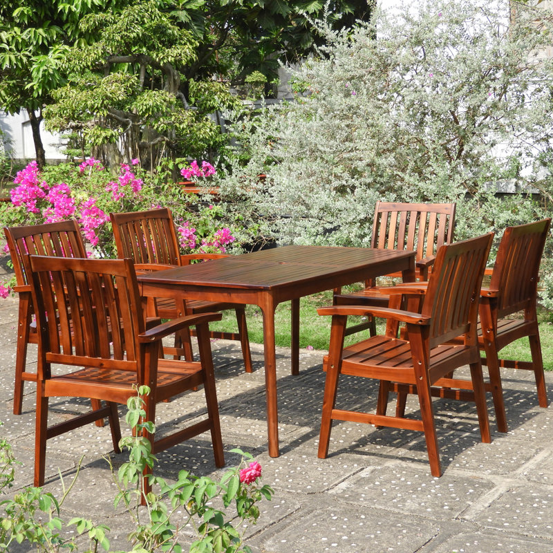 Ensemble repas 7 pièces patio Enright