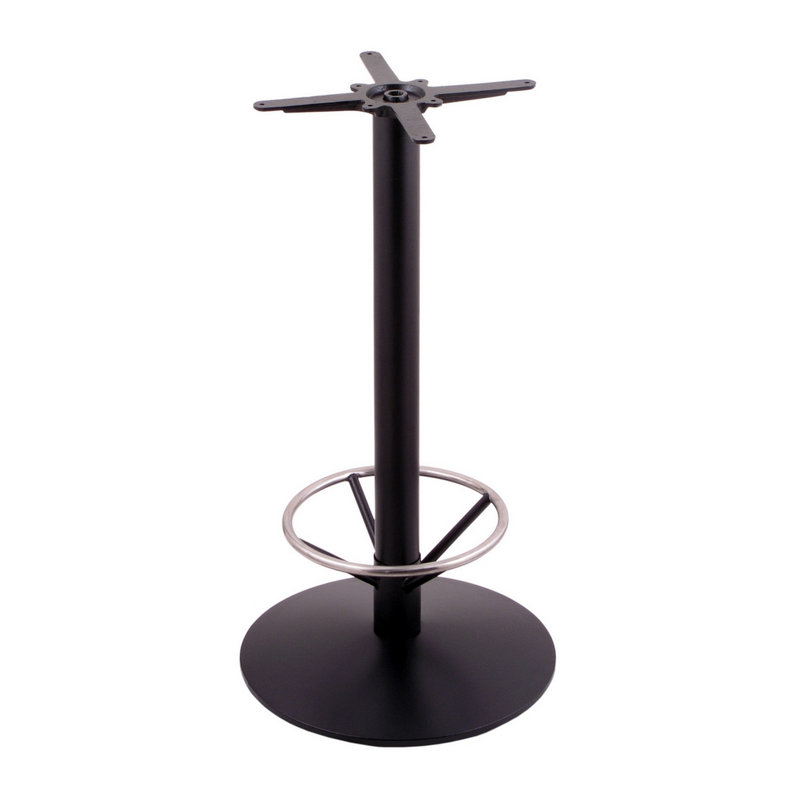 34 po de hauteur, base de table ronde avec repose-pieds