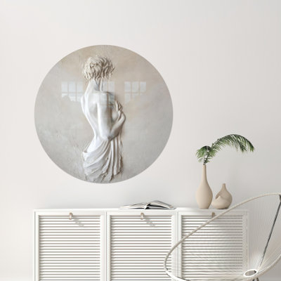 Modern Abstract Female Sculpture Printed On Tempered Glass Perfect For Room Decor And A Personalized Gift
