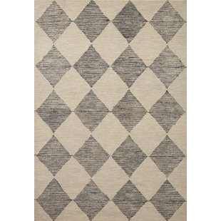Tapis en laine beige / gris anthracite Chris Loves Julia x Loloi Francis