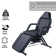 Vegan Leather Tattoo Spa Facial Salon Recliner Adjustable Chair Set With 2 Trays