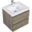 Rangement pour salle de bain peu encombrant | Bois d'ingénierie | Style moderne | Meuble-lavabo mural avec lavabo
