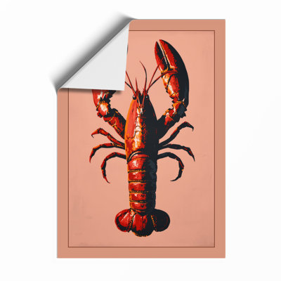 Lobster Study Modern - Framed Print