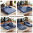 Modular Sectional Sofa Bed With Customizable Layout-535832234