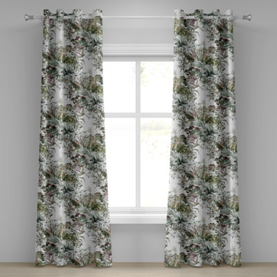 Semi Sheer Curtain Pair
