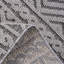 Tapis géométrique gris et blanc 5 x 7, métier à tisser et collection, teint, sans perte de poils, polyvalent, pour vestibule, salle à manger 5 x 7, ambiance relaxante, salon, chambre à coucher