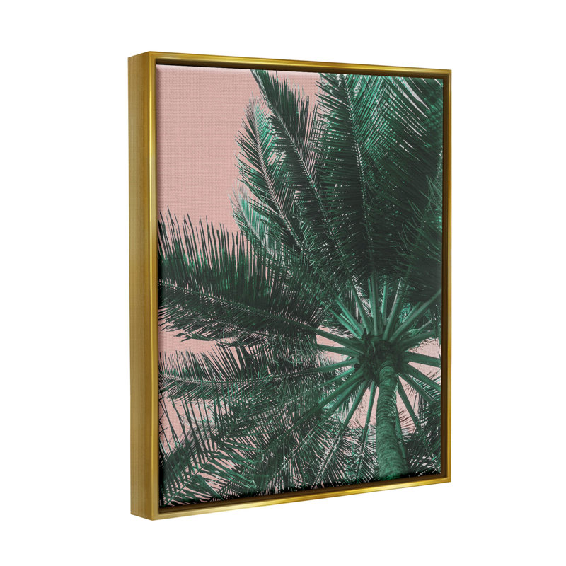 «Summer Overhead Palm Tree», art de la giclée encadrée par Lil 'Rue, H 31 po x l 25 po x P 1,7 po