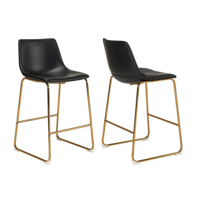 Kodina Nia Leather Counter & Bar Stools
