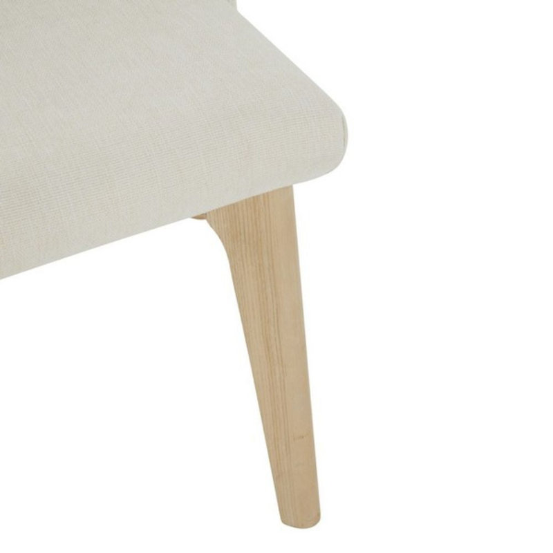 Chaise d'appoint Rorey Linen, Ivoire